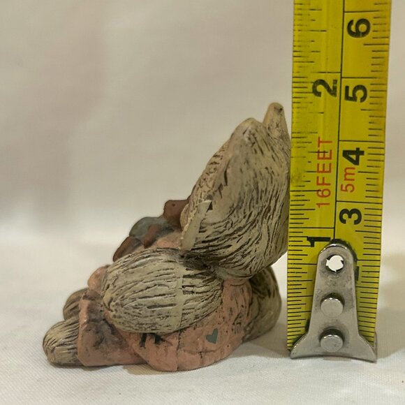 Sarah’s Attic Granny’s Favorites Cat Holding Teddy Bear Resin Figurine - Picture 7 of 8